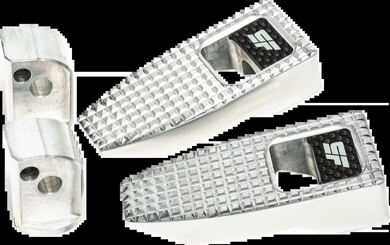 SLYFOX Speed Pegs - Silver Polished - Rear SF-903-02-2