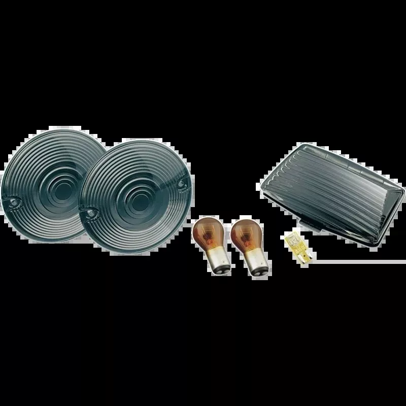 SMOKED LENS KIT WITH AMBER BULBS -FRONT HARLEY DAVIDSON