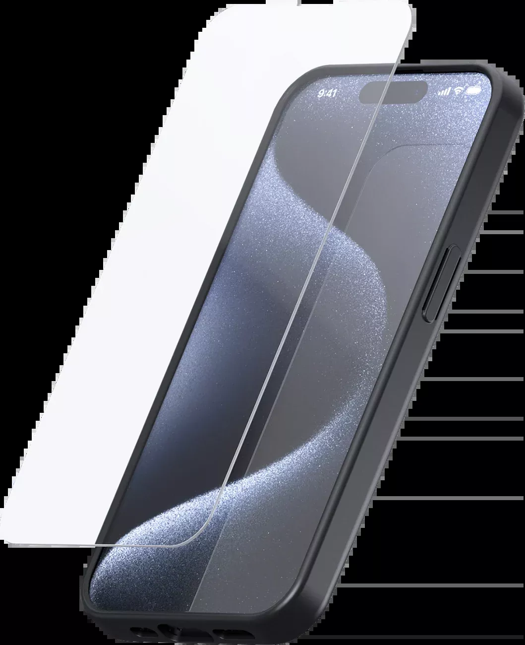 SP CONNECT Screen Protector - Glass - iPhone 15 Pro - 52857