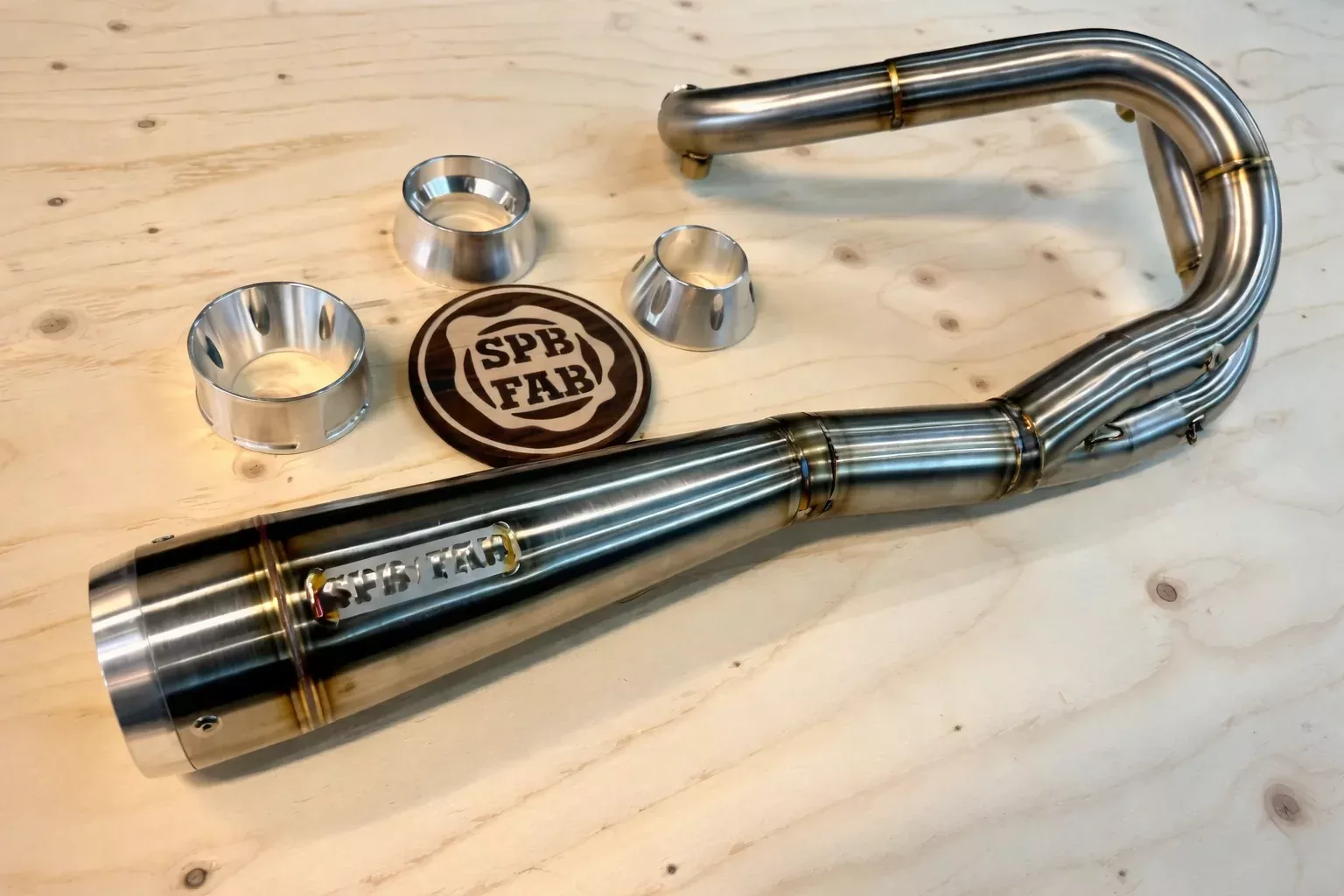SPB FAB Mid Control High Output Exhaust for M8 Bagger