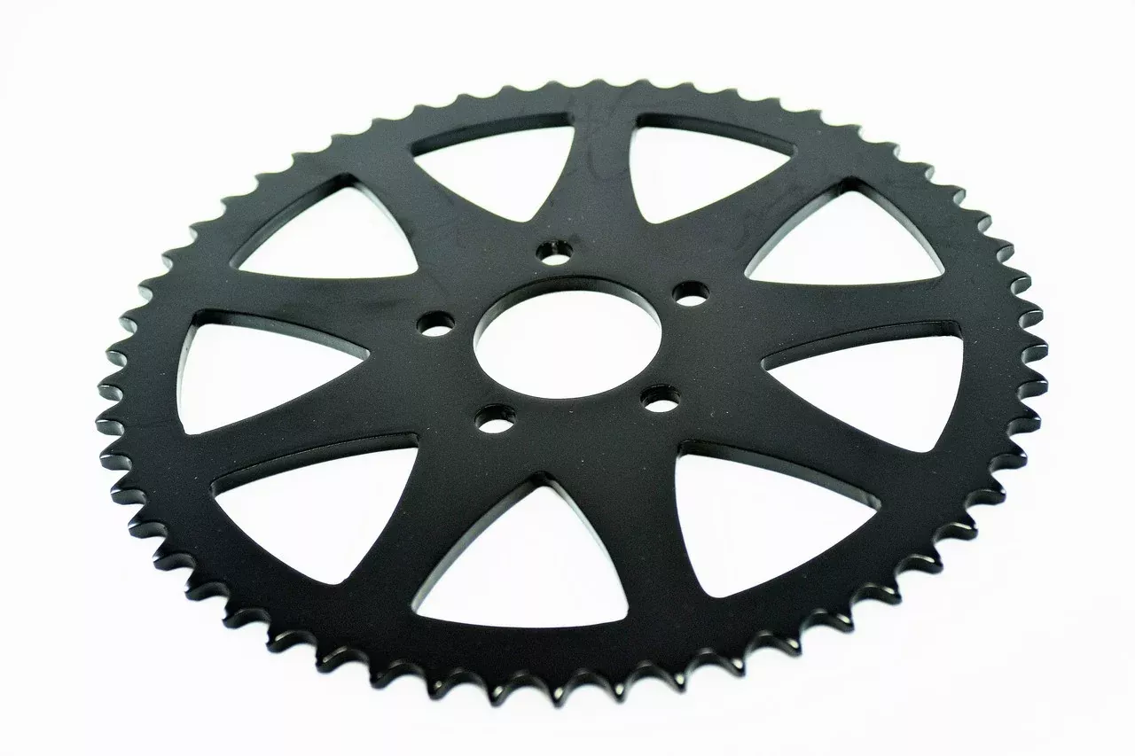 SPOKED REAR CHAIN SPROCKETS BLACK HARLEY MODELS 1999 DOWN