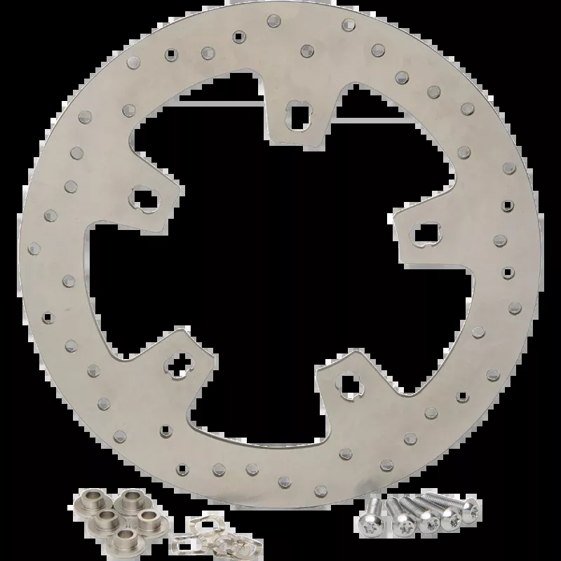 STAINLESS STEEL DRILLED FRONT ROTORS 14-23 HARLEY BAGGERS