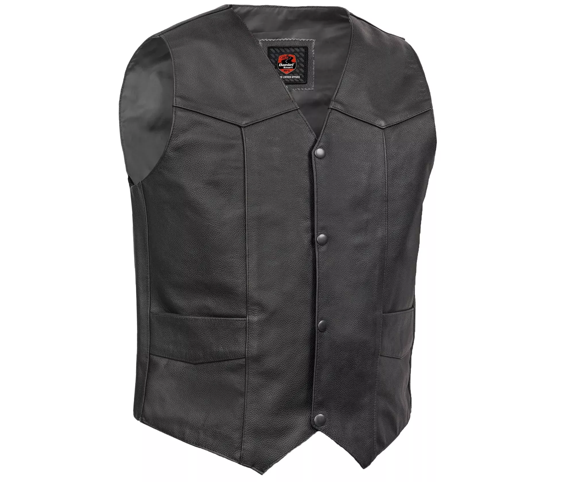Stashon Men's Motorcycle Leather Vest
