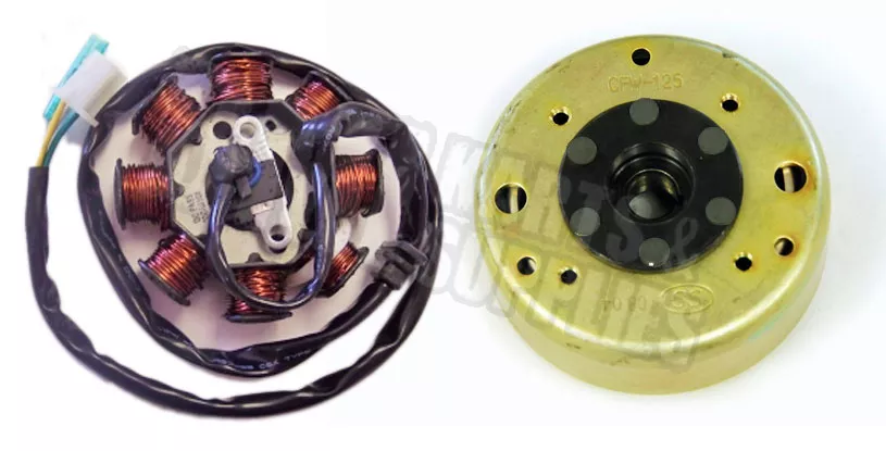 Stator with Flywheel (8 Pole) For 150cc GY6 Engines