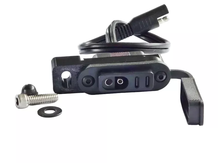 Stealthport Motorcycle Battery Charging & Accessory Port - TOP MOUNT WITH USB (Harley TOURING Models)