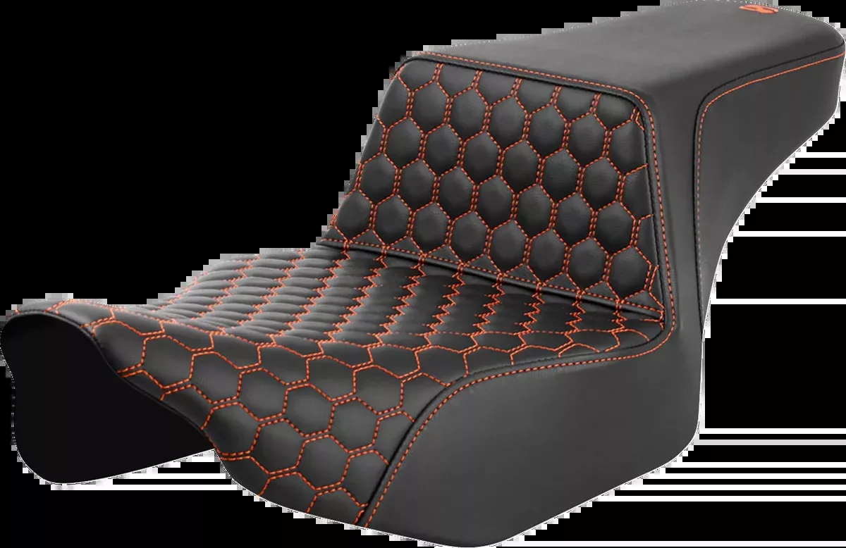 Step-Up Seat - Extended Reach - Front Honeycomb - Orange Stitch - FL '23-'24