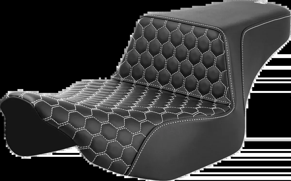 Step-Up Seat - Extended Reach - Front Honeycomb - White Stitch - FL '23-'24