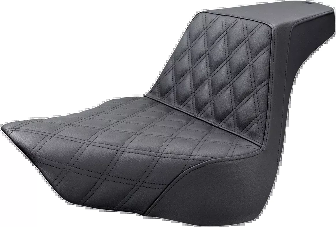 Step-Up Seat - Front Lattice Stitch - Black - FL/FX '18-'24