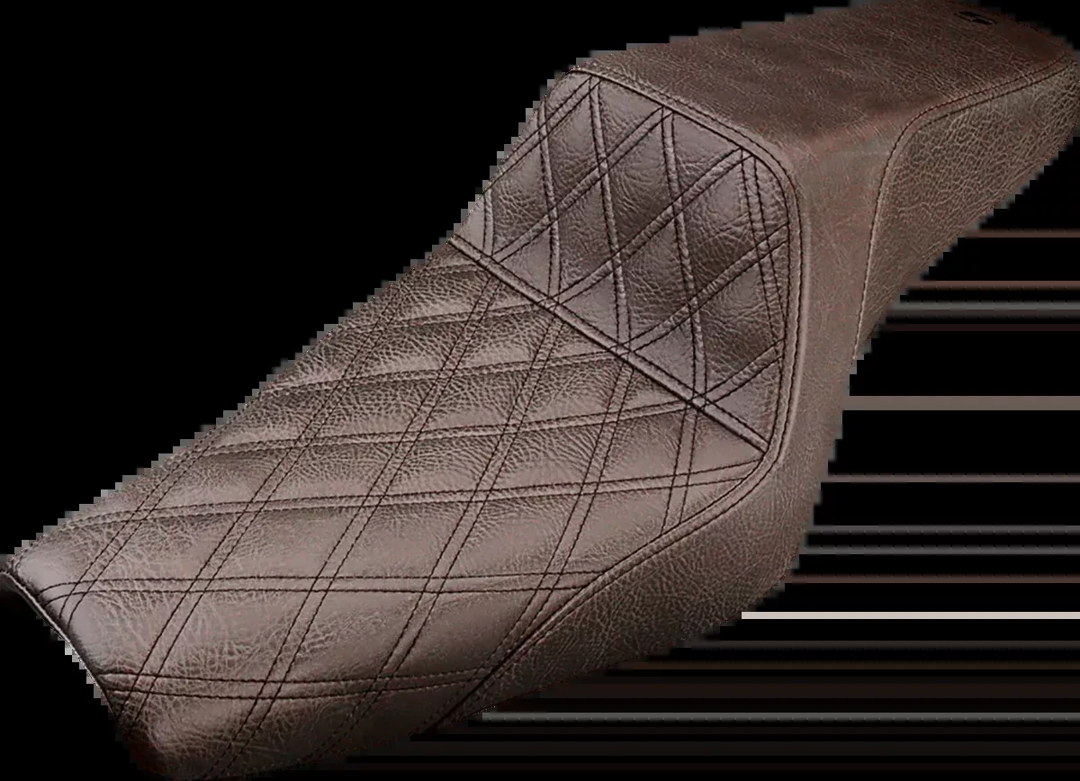 Step-Up Seat - Front Lattice Stitch - Brown - XL