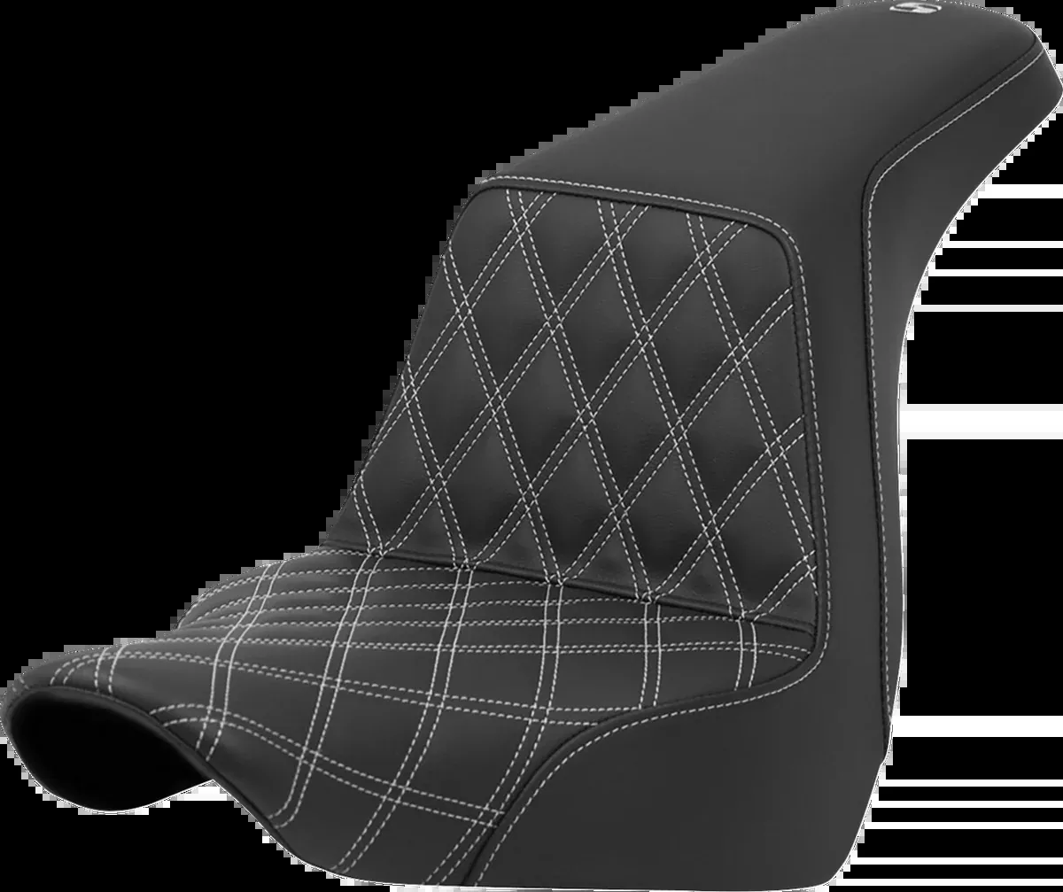 Step-Up Seat - Front Lattice Stitch - Silver Stitch - FXLR/FLSB '18-'24