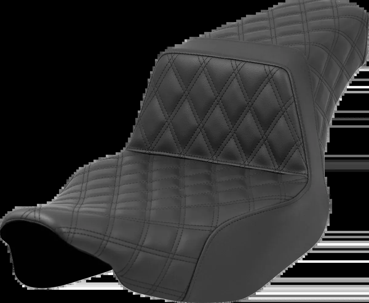 Step-Up Seat - Front/Rear Lattice Stitch - Black - FL '23-'24
