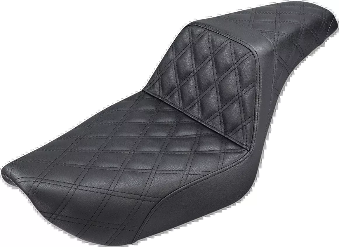 Step-Up Seat - Full Lattice Stitch - Black - Dyna