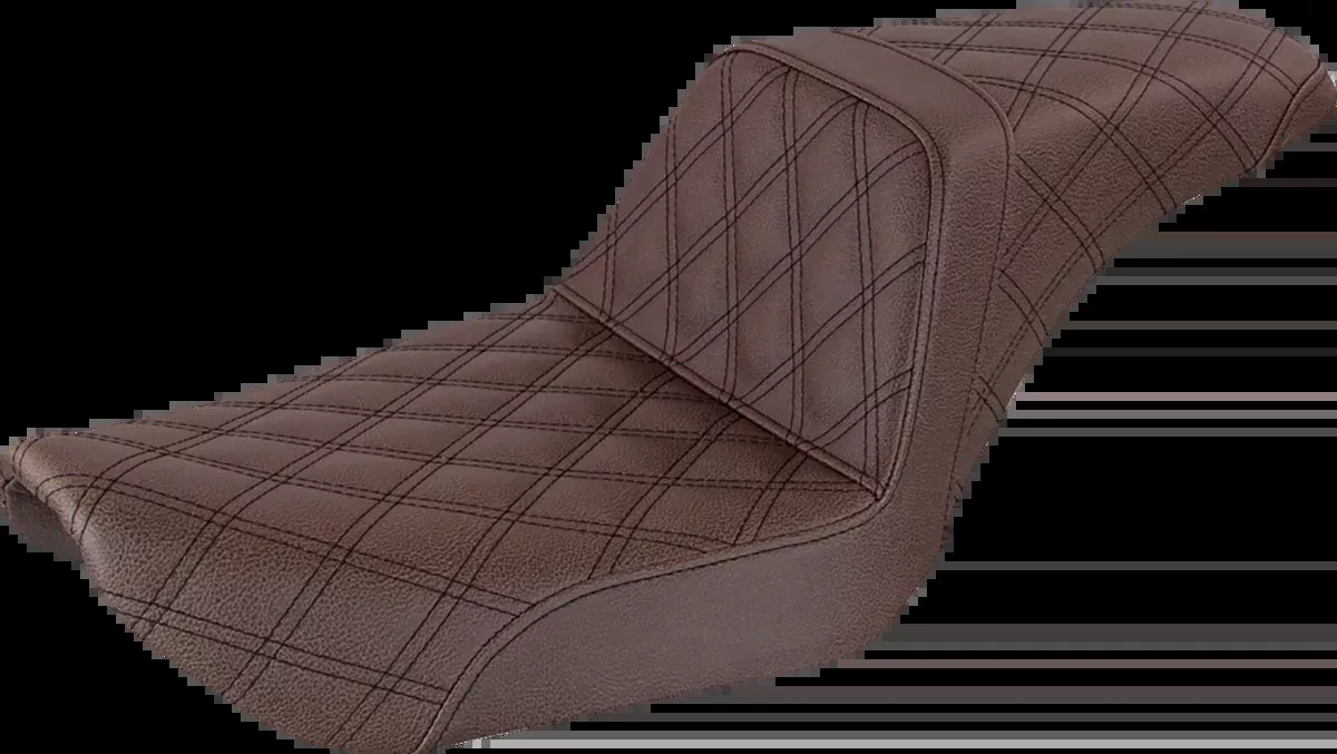 Step-Up Seat - Full Lattice Stitch - Brown - Dyna