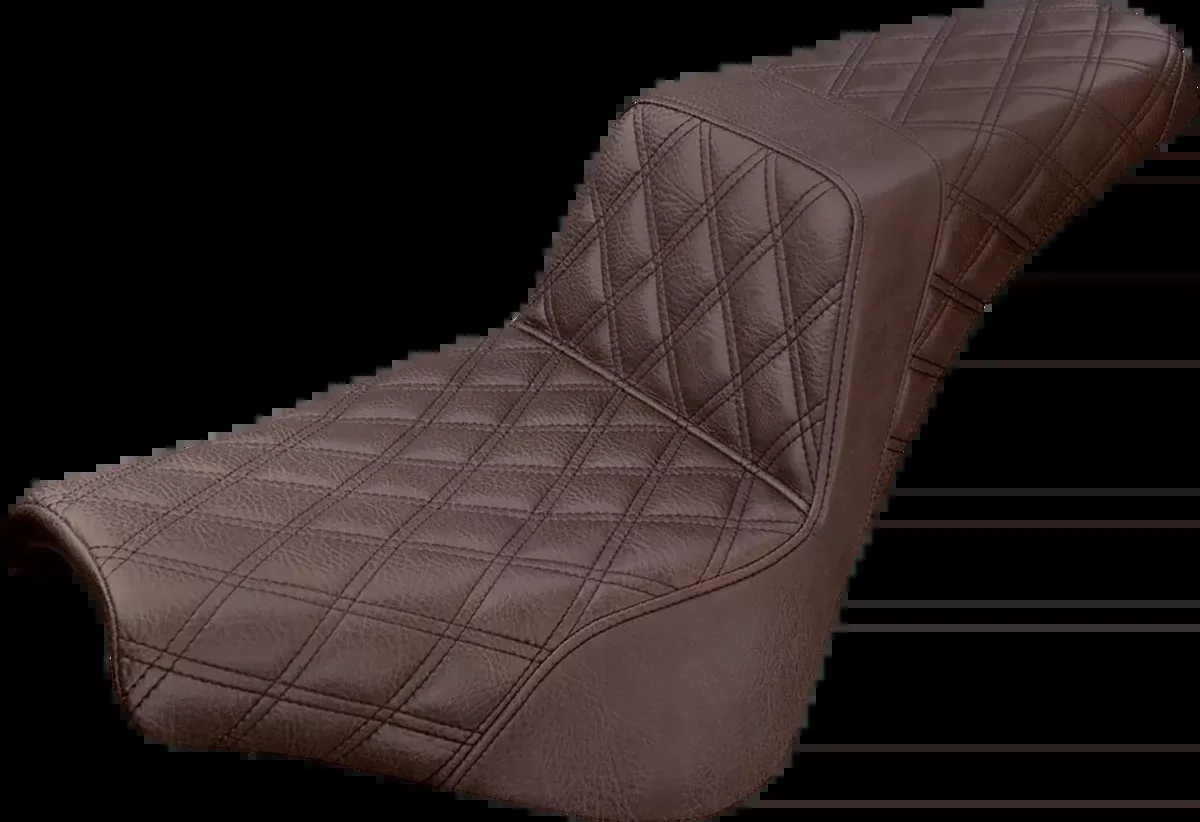 Step-Up Seat - Full Lattice Stitch - Brown