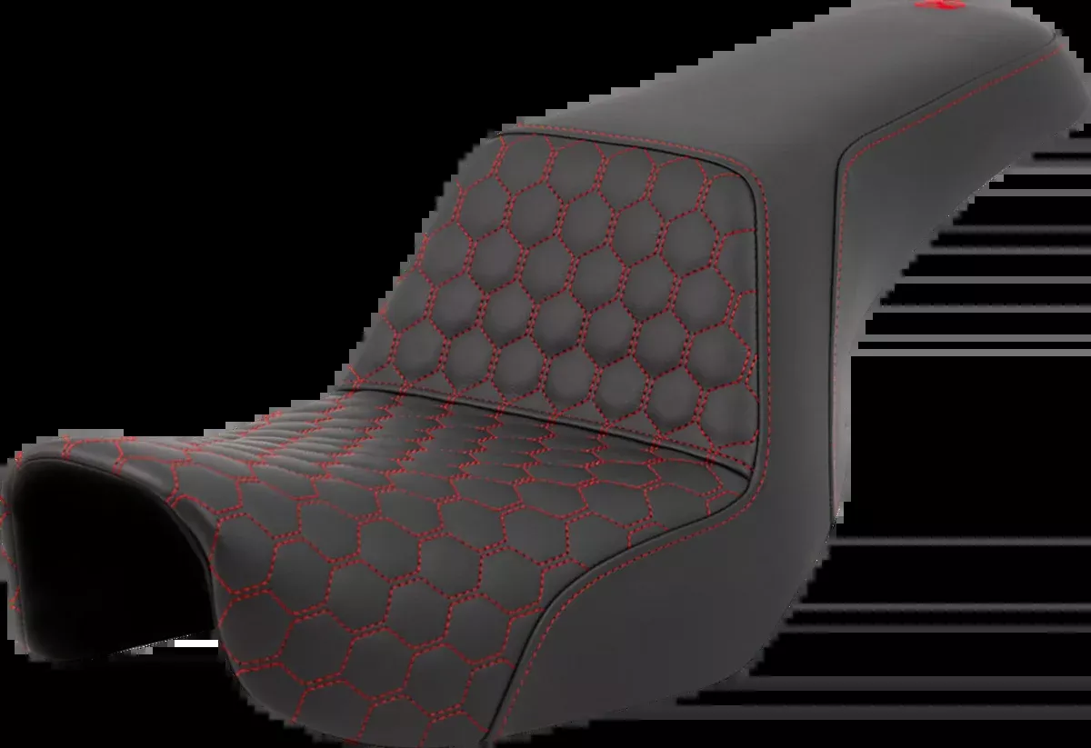 Step-Up Seat - Honeycomb - Red Stitching - Dyna '06-'17