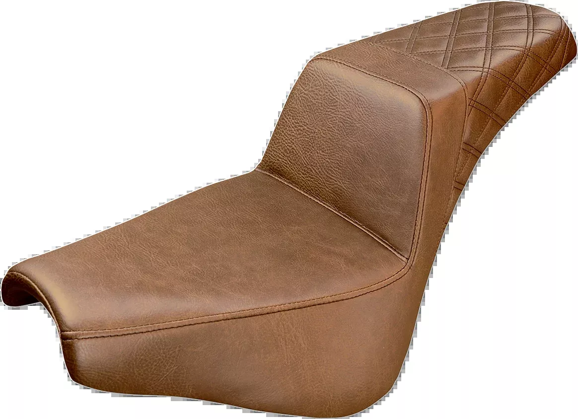 Step-Up Seat - Rear Lattice Stitch - Brown - FX '18-'24