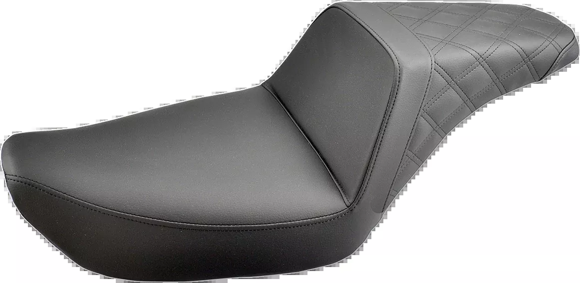Step-Up Seat - Rear Lattice Stitched - Black - FXD