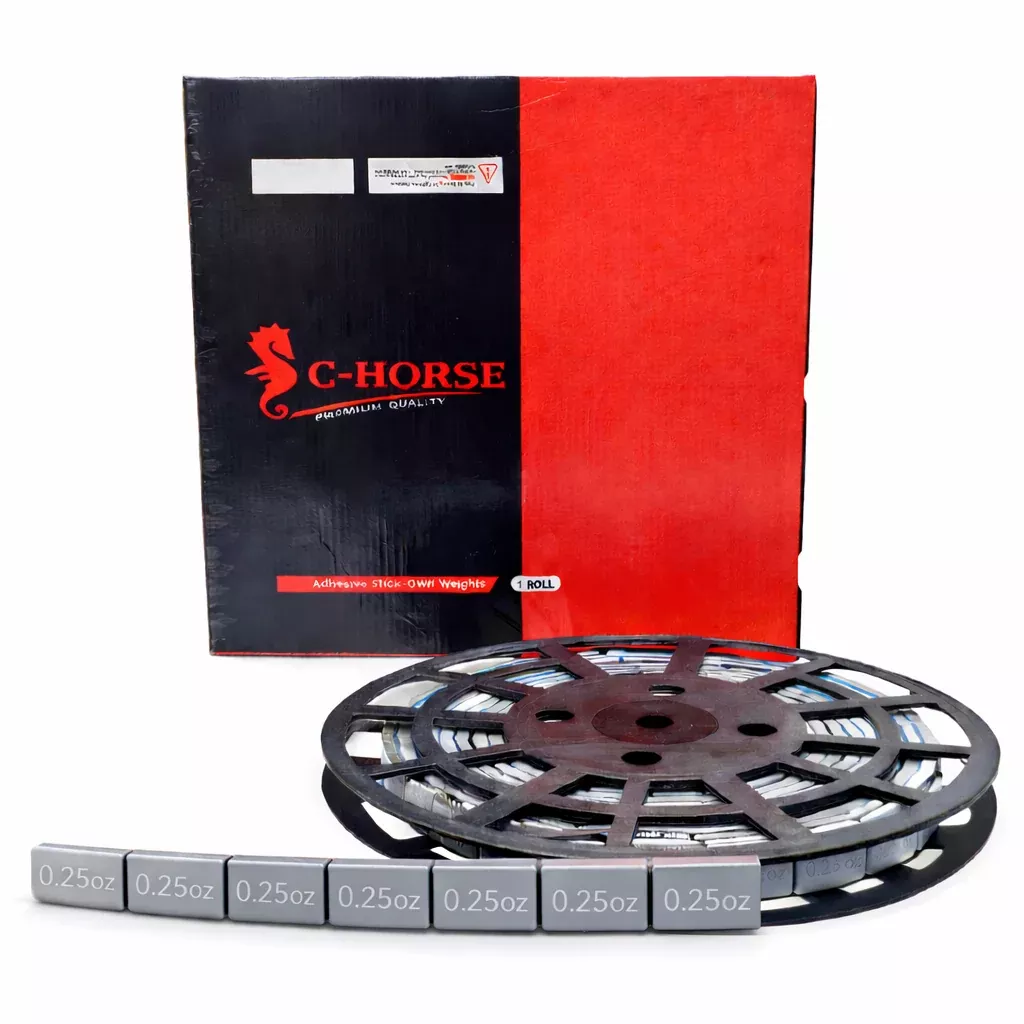 Stick-On Grey Wheel Weight Roll Bundle - 0.25oz, 0.50oz & 1oz (1 of Each)