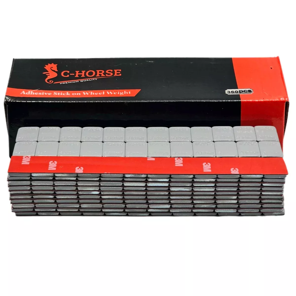 Stick-On Wheel Weights Gray Coated – 0.25 oz Increments with 3M Adhesive Tape