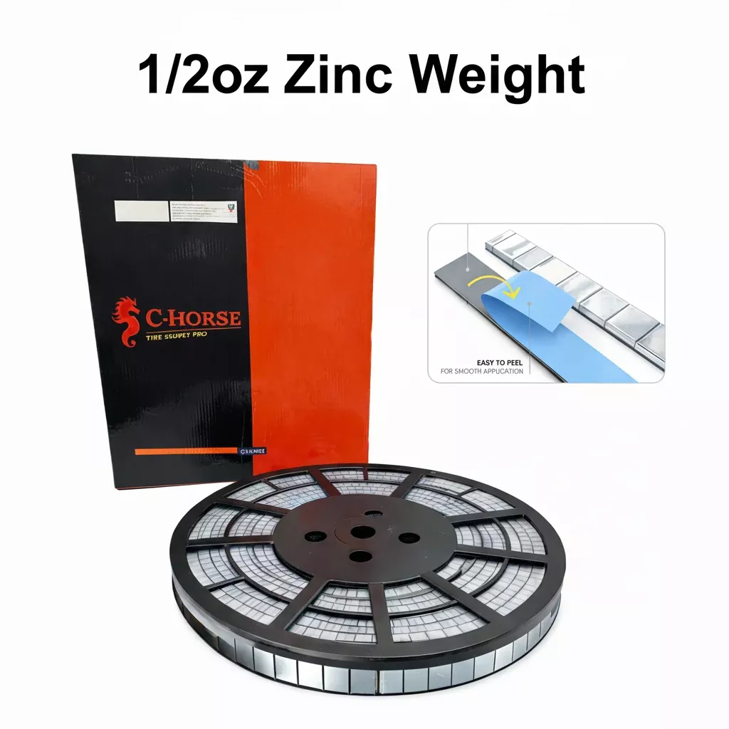 Stick-On Zinc Wheel Weight Roll – 0.50oz Segments 360pc Blue Tape