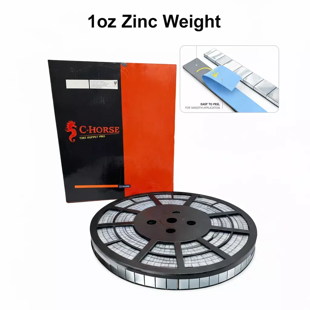 Stick-On Zinc Wheel Weight Roll – 1 oz Segments 180pc Blue Tape