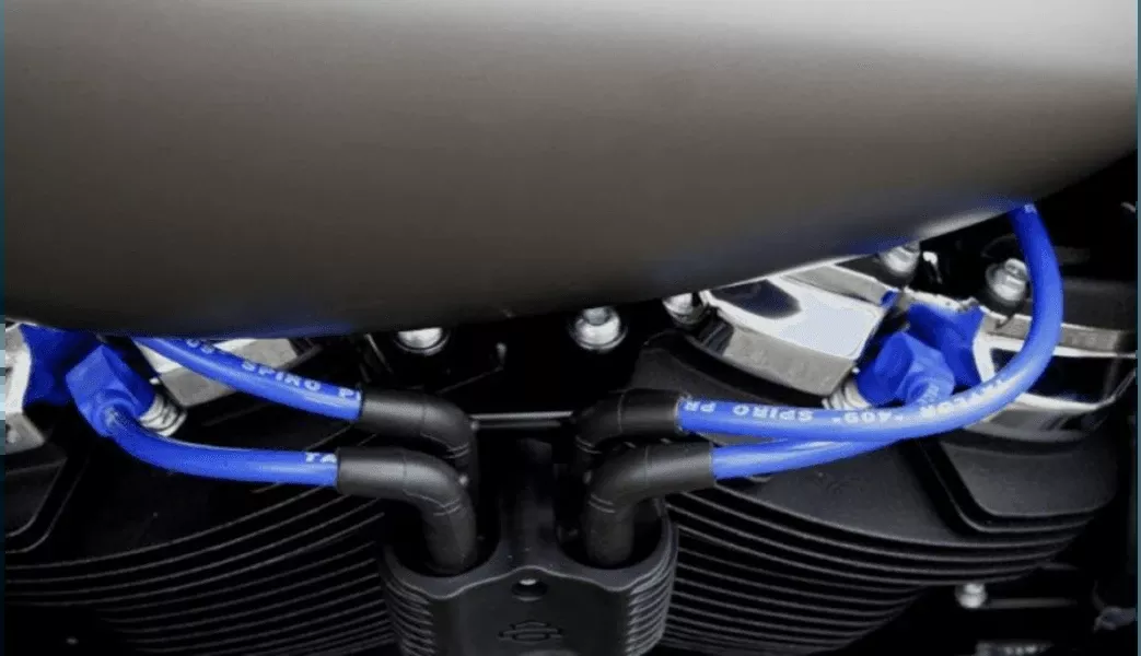 Sumax 10.4 mm Pro Spark Plug Wires for '18-21 Harley Davidson Softail Models - Blue (Check Fitment)