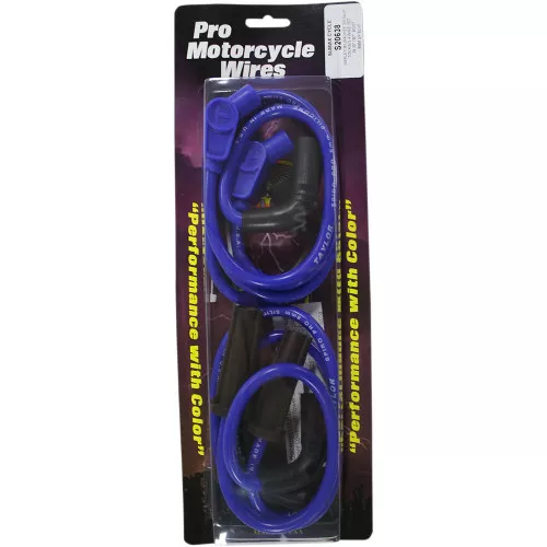 Sumax 8mm Spark Plug Wires for 2017-2018 Harley M8 Touring - Blue