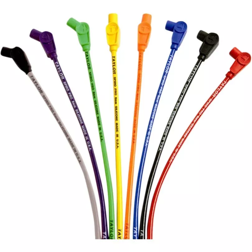 Sumax Taylor 8mm Spiro-Pro Black Spark Plug Wires Harley 84-99 FX/FL 91-98 FXD