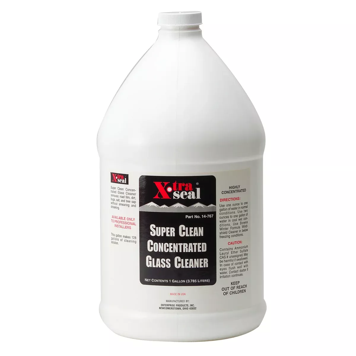 Super Concentrate Glass Cleaner, 1 Gallon (3.8L)