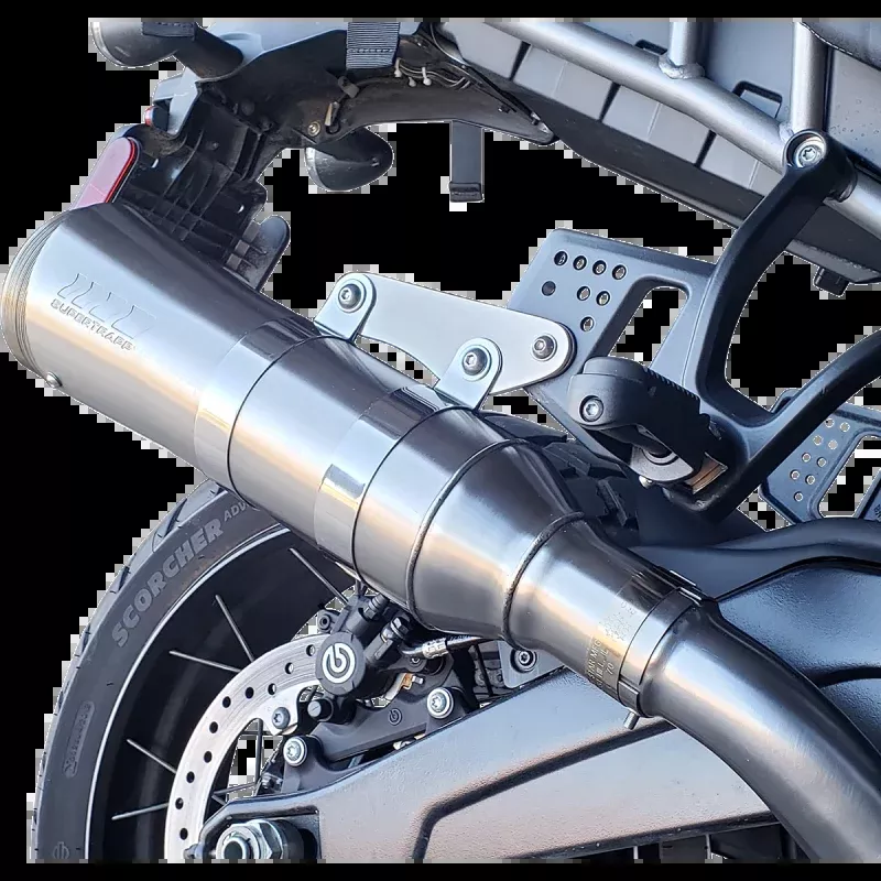 SUPERTRAPP V-5 SLIP ON STAINLESS MUFFLER 21-23 HARLEY PAN AMERICA