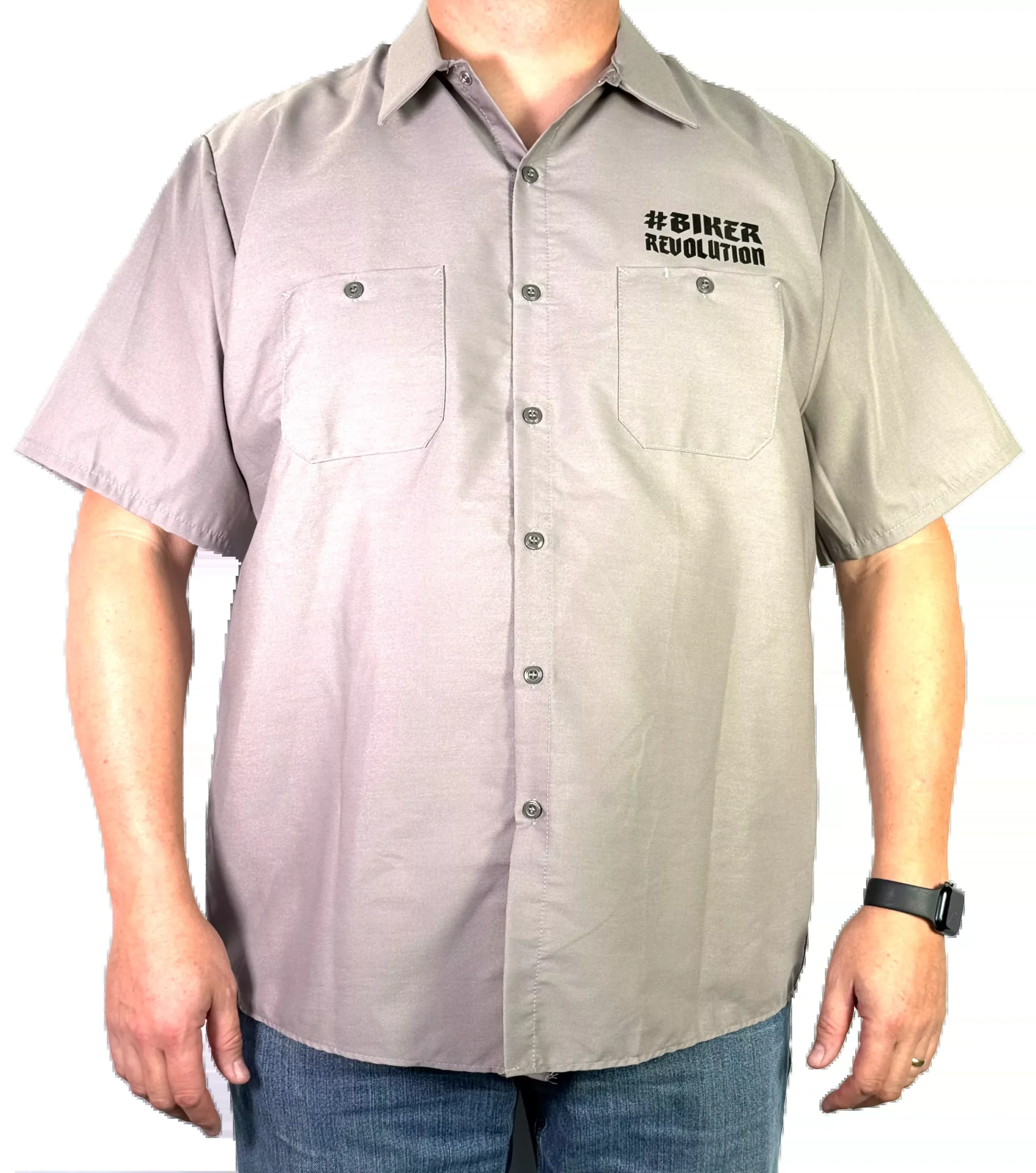 Support Mechanic Shop Shirt-Men’s-Grey