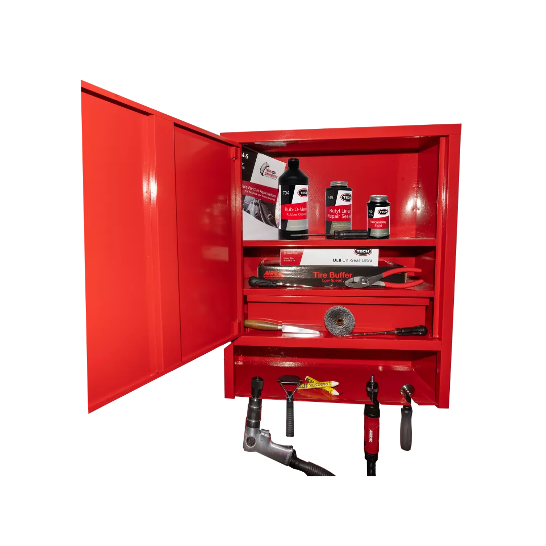 T100CCC - TECH Pro Loaded Commercial 100 Tire Repair Cabinet