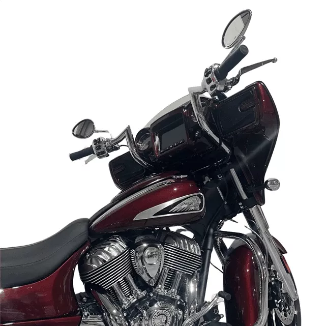 TAB Performance +6 Indian Folsom Prison Series Handlebars for '18 - Up Indian Bagger & Touring Models - Chrome