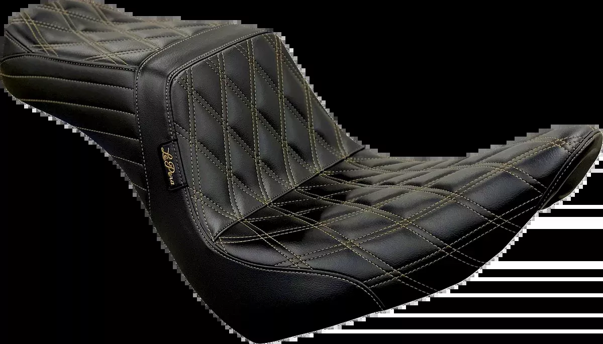Tailwhip Seat - Diamond w/ Chestnut Stitching - Black - FXLR/FLSB '18-'23
