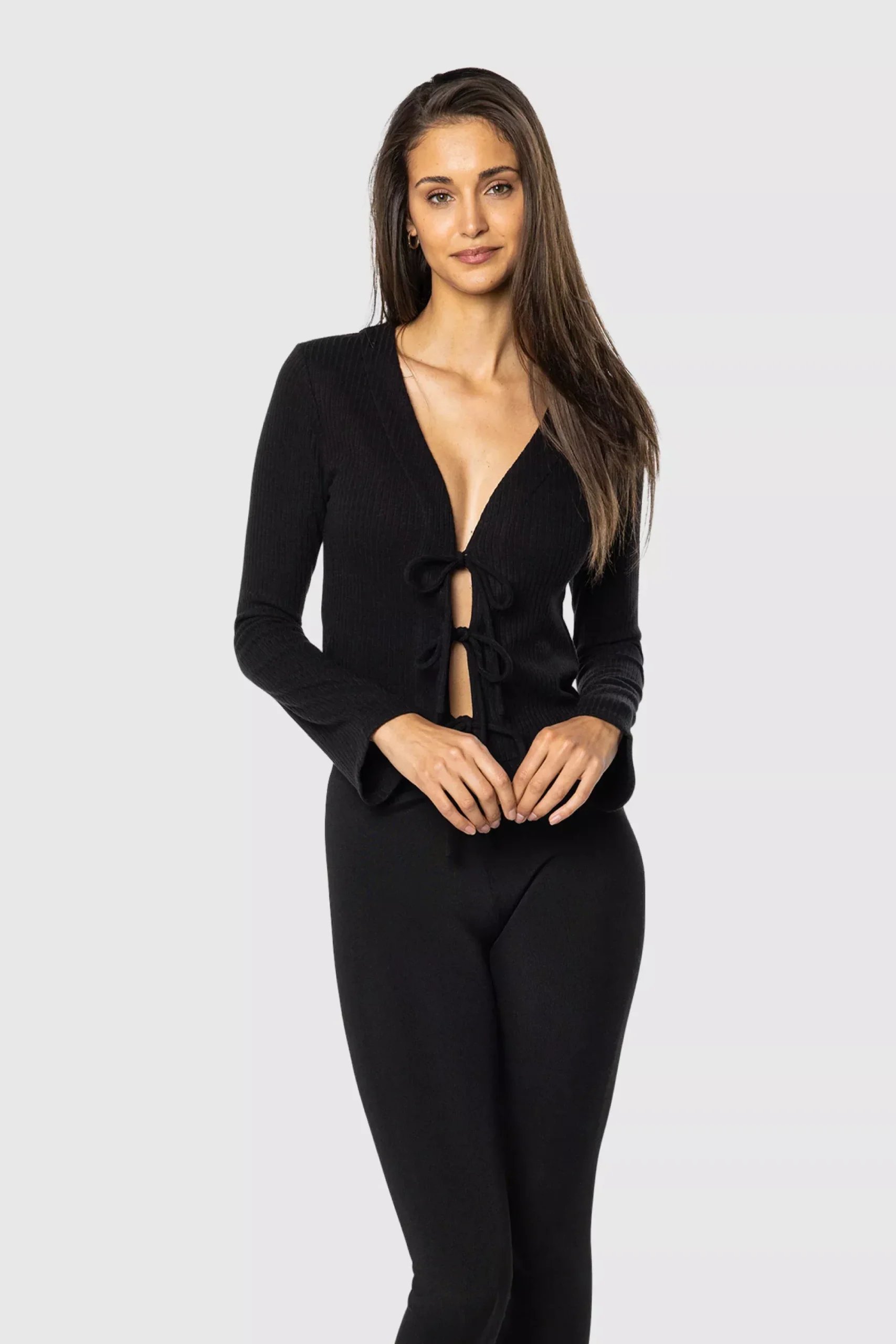 TEAMLTD Women’s Tie-Front Long Sleeve
