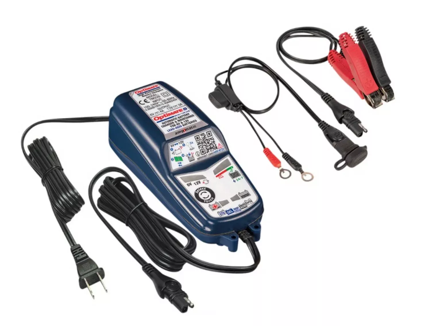 TecMate Optimate 5 Select Silver Battery Charger/Maintainer/Tender (TM-351)