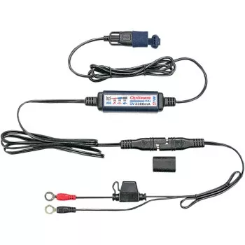 Tecmate OptiMate USB-A Charger with Battery Monitor (AGM & Lithium)