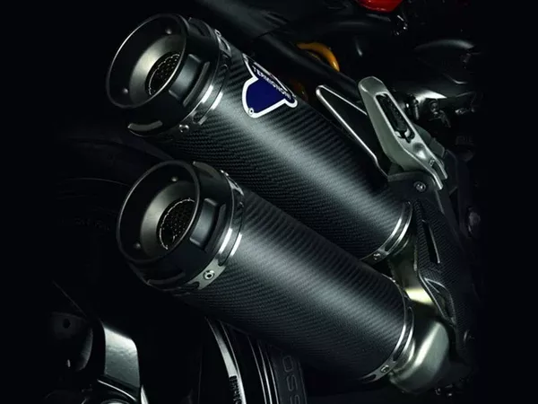Termignoni 018CO Pair Of Approved Carbon Silencers Ducati Monster 821
