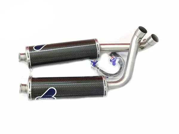 Termignoni 042CR Pair Of Racing Carbon Silencers Ducati 748/916/996/998