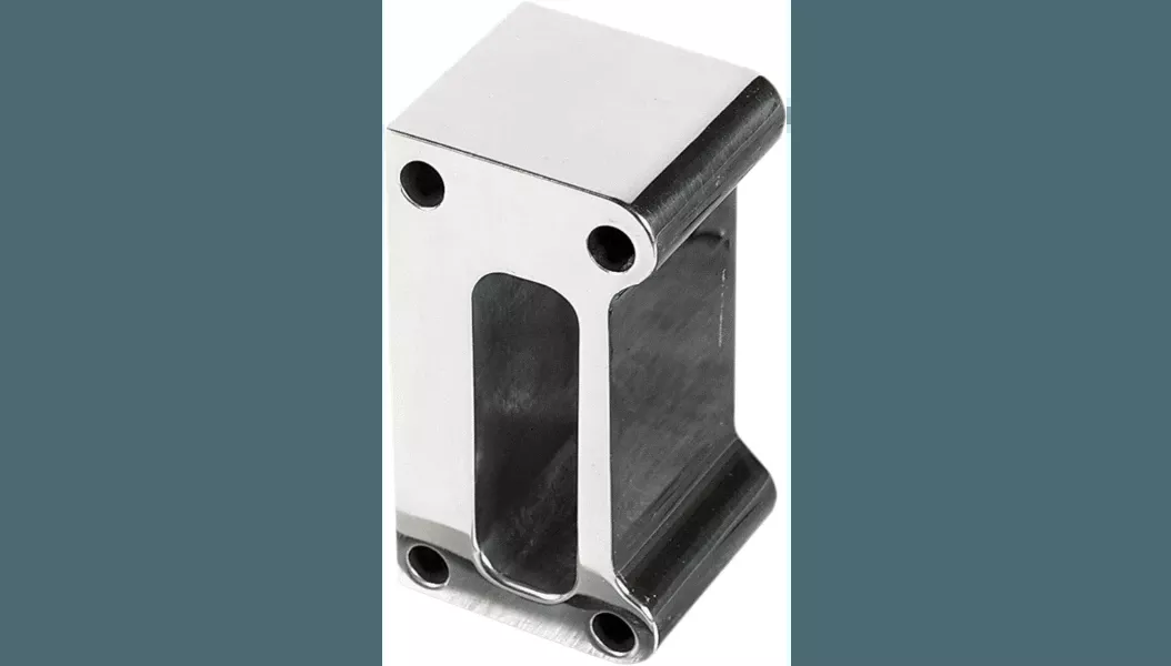 Terry Components Oil Filler Spout Spacer Block '93-06 Harley Davidson Touring - Chrome