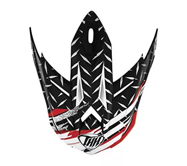 THH Helmets 646225 T-710X Assault Helmet Visor Peak White/Red