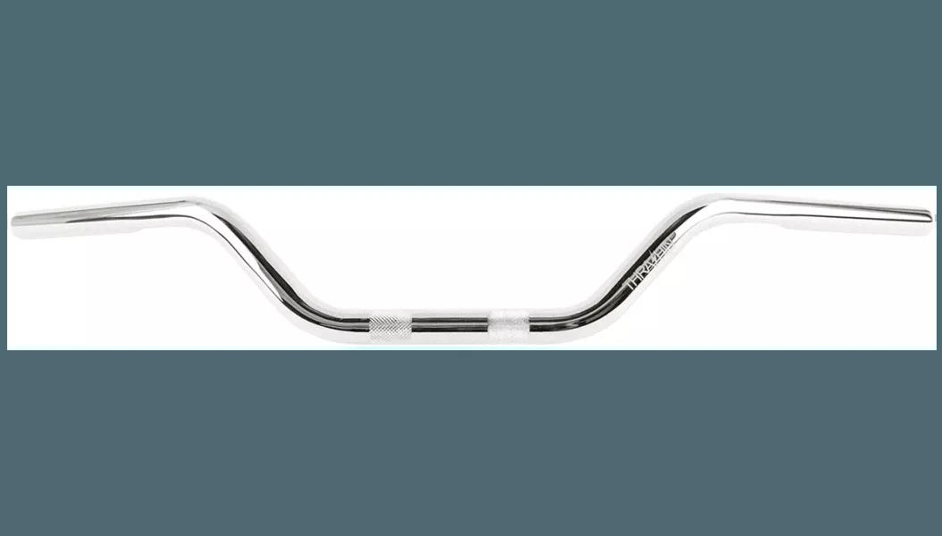 Thrashin Supply 1 inch Mid Bend Handlebars for Harley Davidson Throttle by Wire Models - Chrome