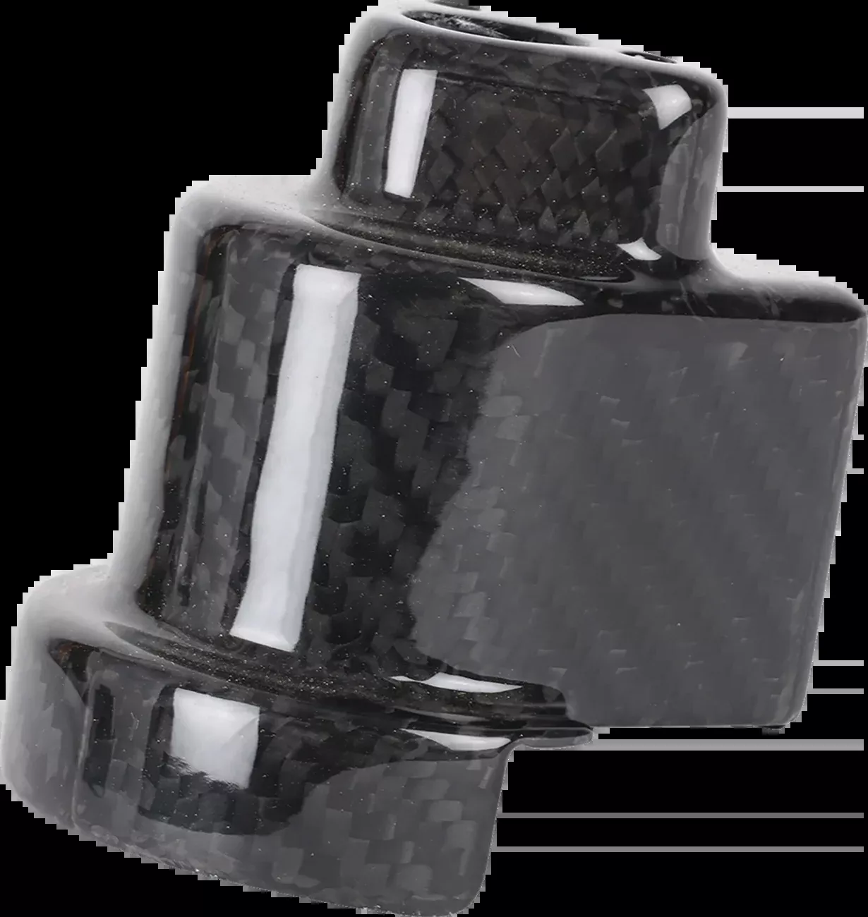 Thrashin Supply Co. Cover Steering Lock - '24 Road Glide - Gloss Weave Carbon Fiber - TSC-3033-0