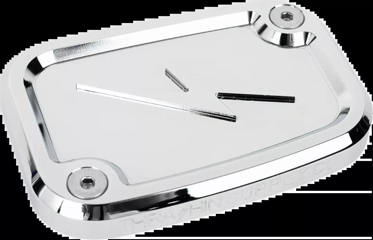 Thrashin Supply Co. Master Cylinder Cover - Brake - Front - Chrome - TSC-3176-3