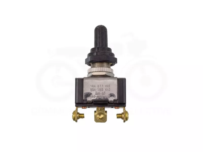 Three Way (on / off / on) Universal Toggle Switch w/ Dust Boot