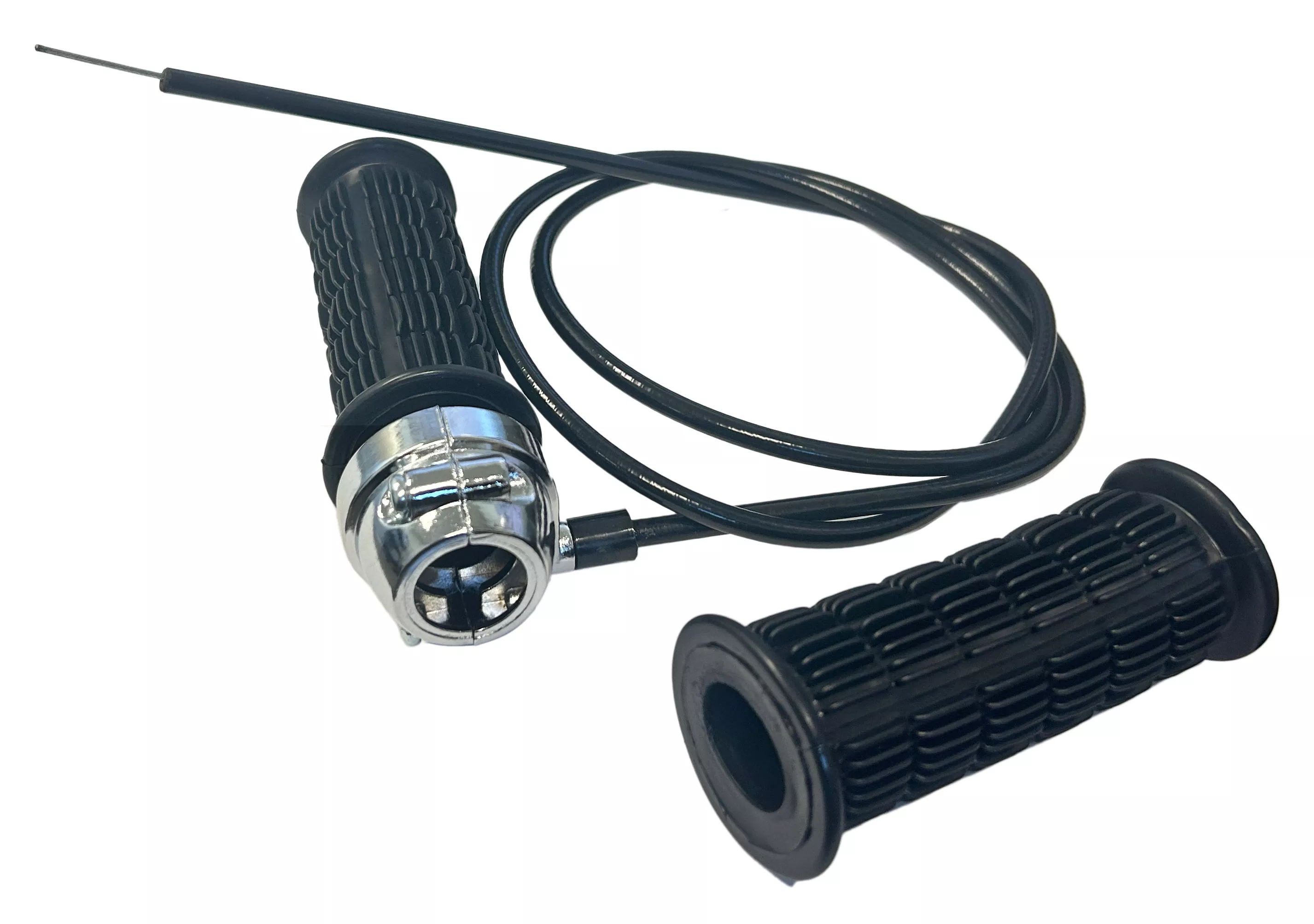 Throttle Assembly with Waffle Grip Includes Cable | 7/8" Handlebar