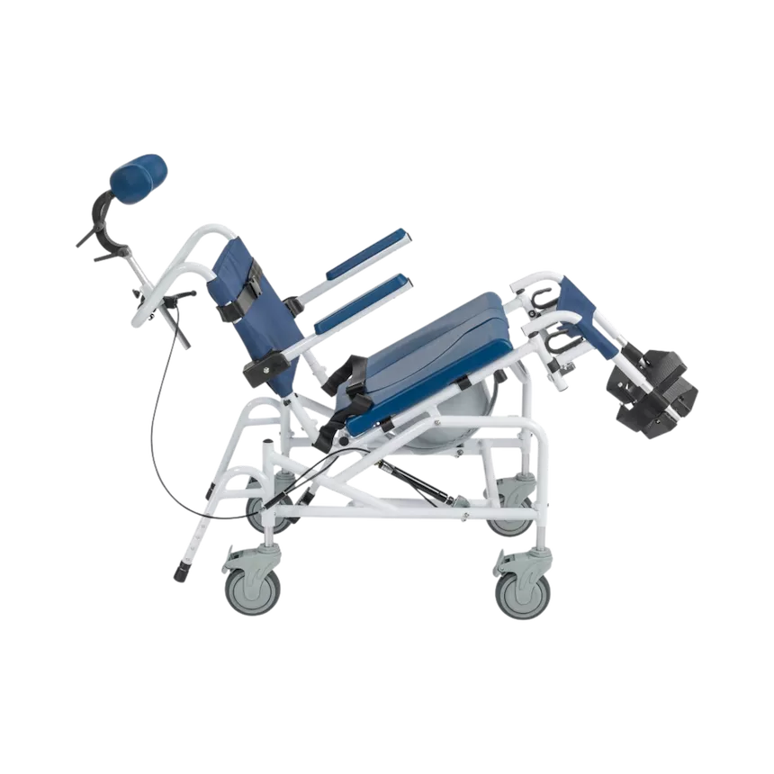 Tilting Aluminum Rehab Shower Chair Commode