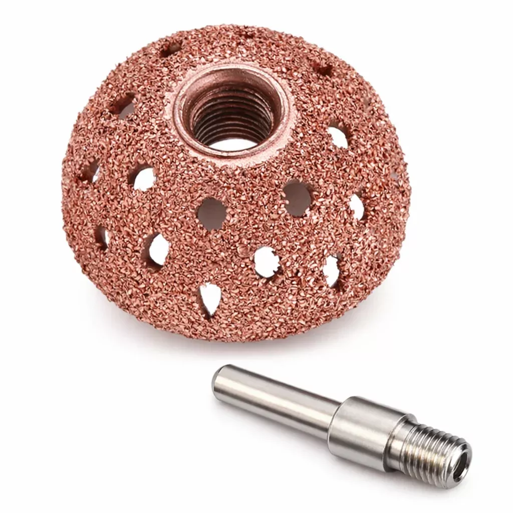 Tire Repair Grinder Head Set – 3/8″-24 Thread GH-55/25MM Rasp & Buffer Ball