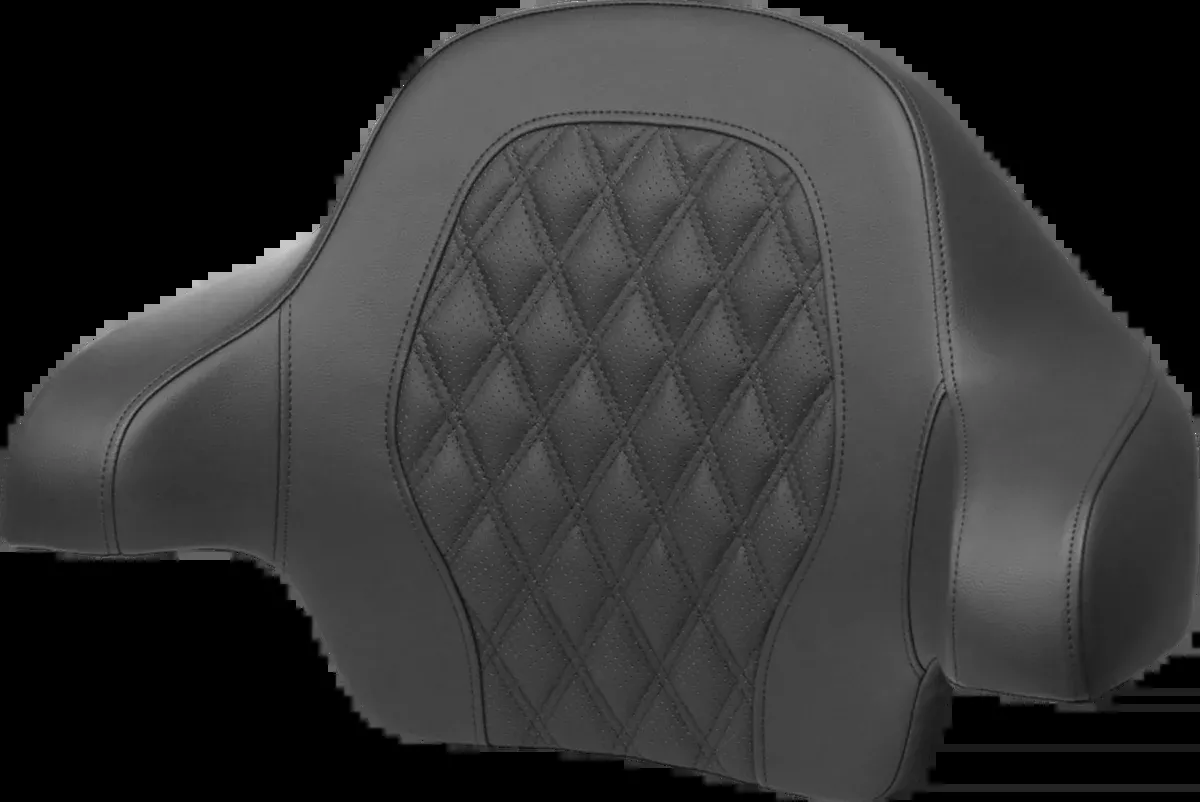 Tour-Pak Backrest Pad - Lattice Stitch - Blue Stitch - FL '14-'24