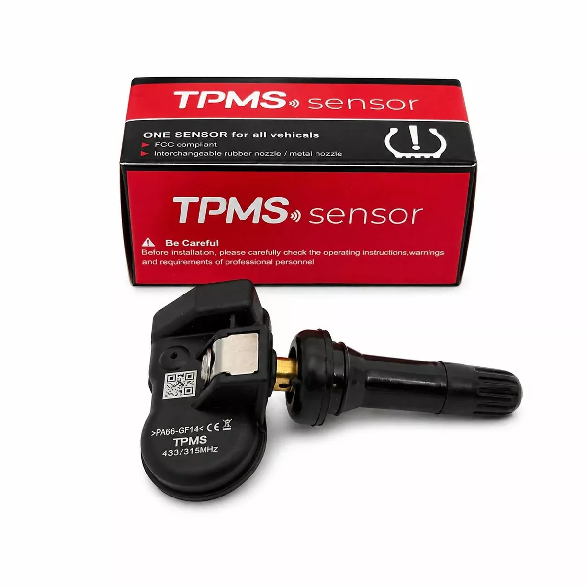 TPMS Sensor 315MHz + 433MHz Programmable Universal Valve Compatible with Autel programming tool